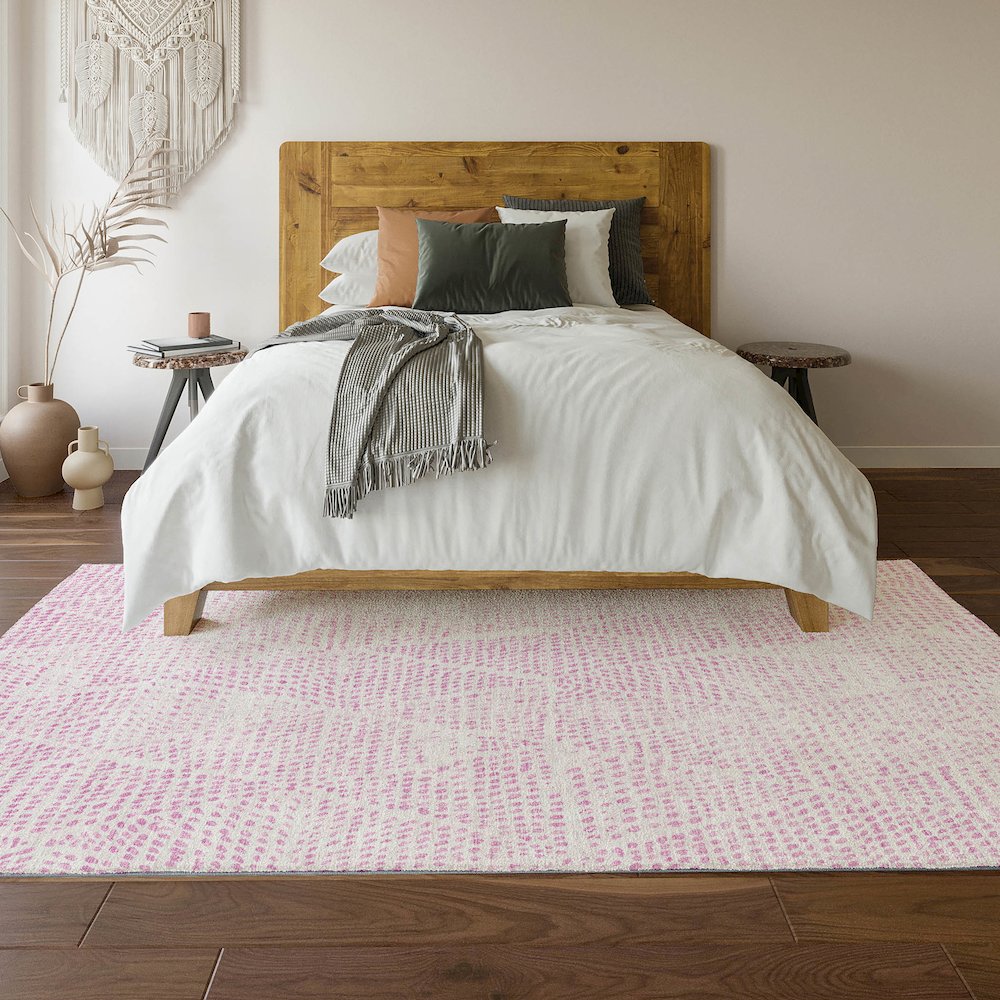 Premium Machine Washable Mayfield Pink 5' x 7'6" Rug