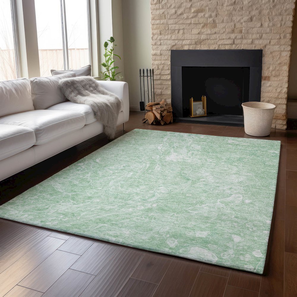 Premium Machine Washable Mayfield AMF670 Mint 5' x 7'6" Rug