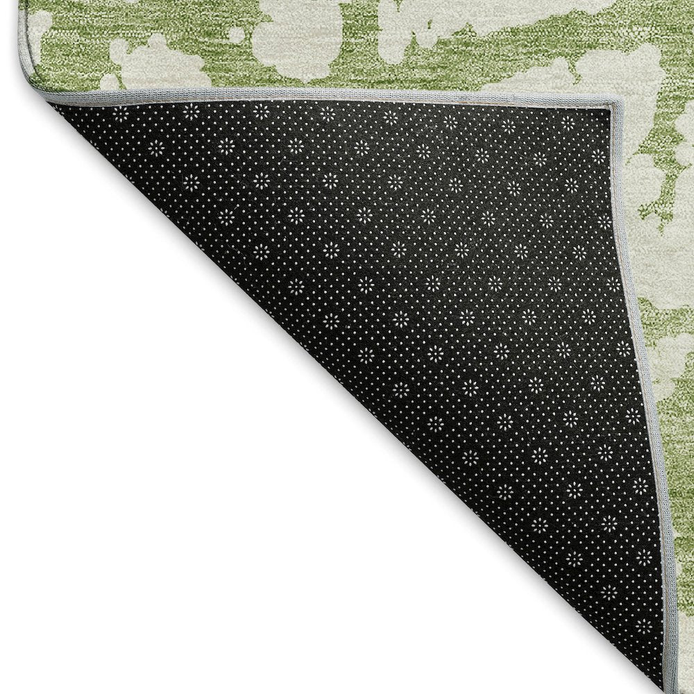 Premium Machine Washable Mayfield AMF972 Green 2'6" x 3'10" Rug