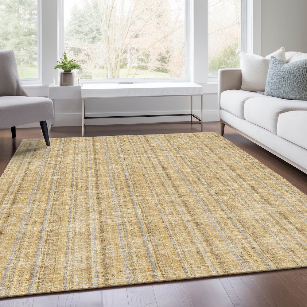 Premium Machine Washable Mayfield AMF982 Wheat 5' x 7'6" Rug