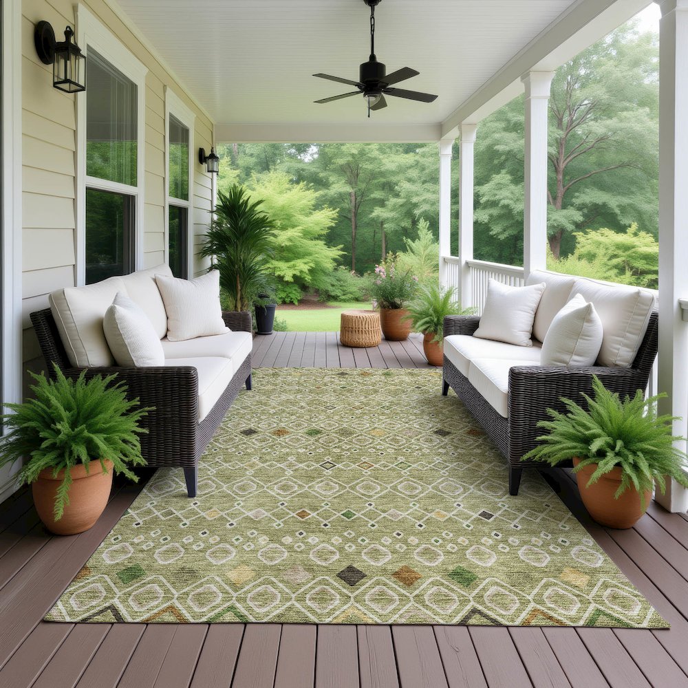 Machine Washable Indoor/Outdoor Neo Sage 5' x 7'6" Rug