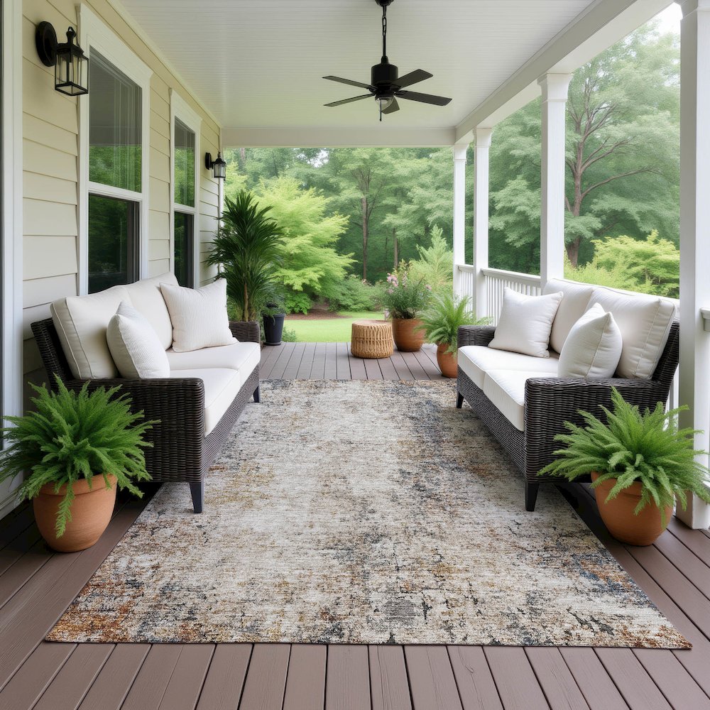 Machine Washable Indoor/Outdoor Neo Putty 5' x 7'6" Rug