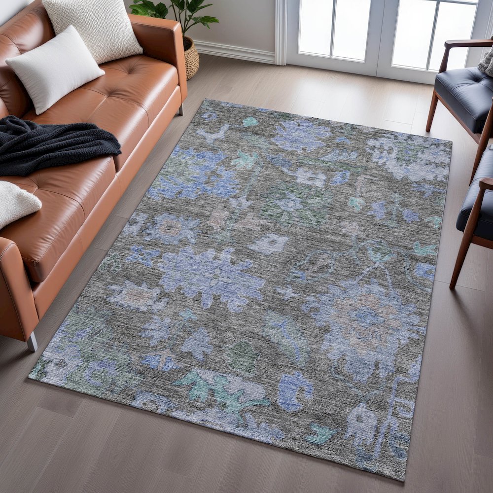 Premium Machine Washable Mayfield AMF1108 Taupe 8' x 10' Rug
