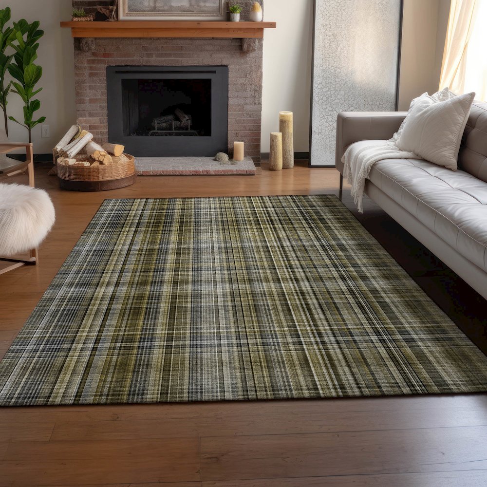 Premium Machine Washable Mayfield Taupe 8' x 10' Rug
