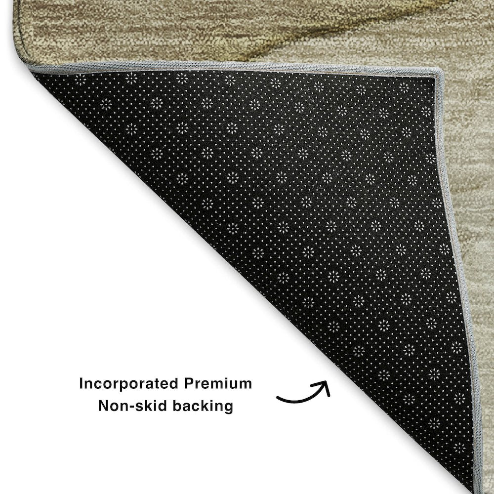 Premium Machine Washable Mayfield Brown 3' x 5' Rug