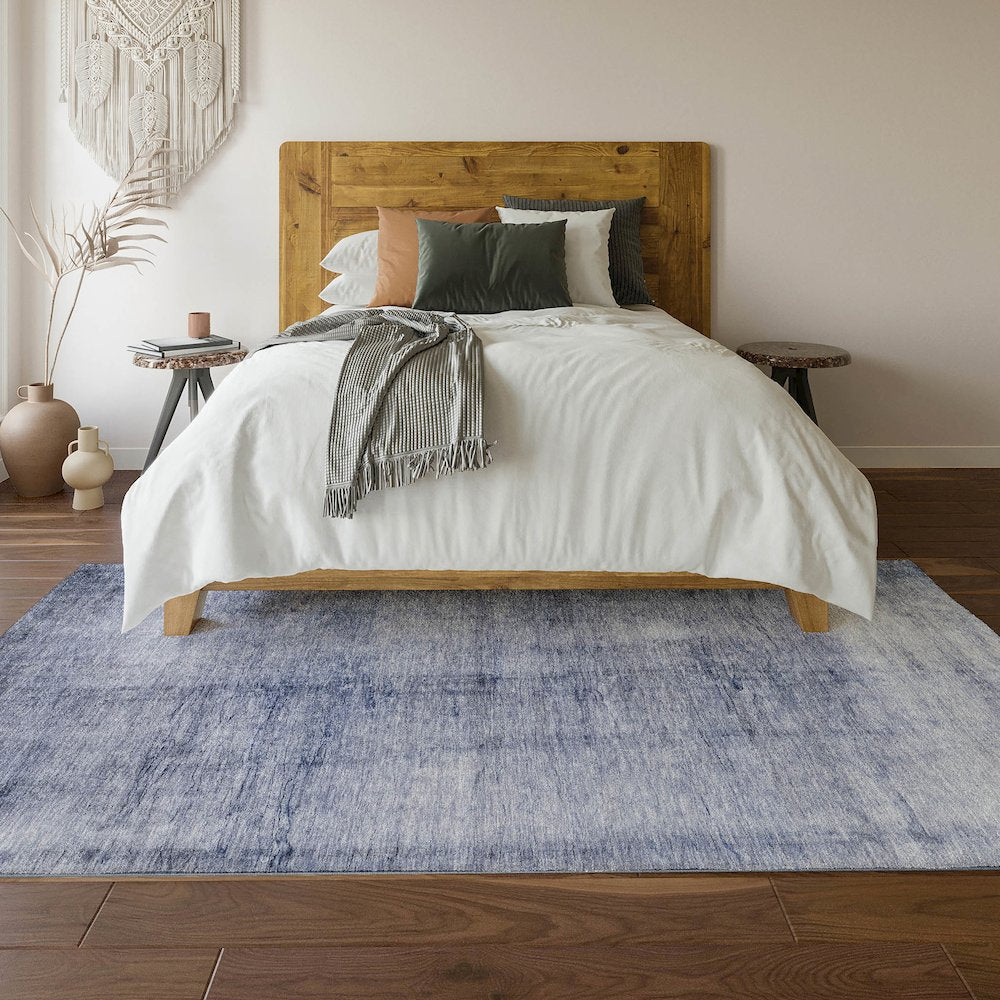 Premium Machine Washable Mayfield Navy 8' x 10' Rug