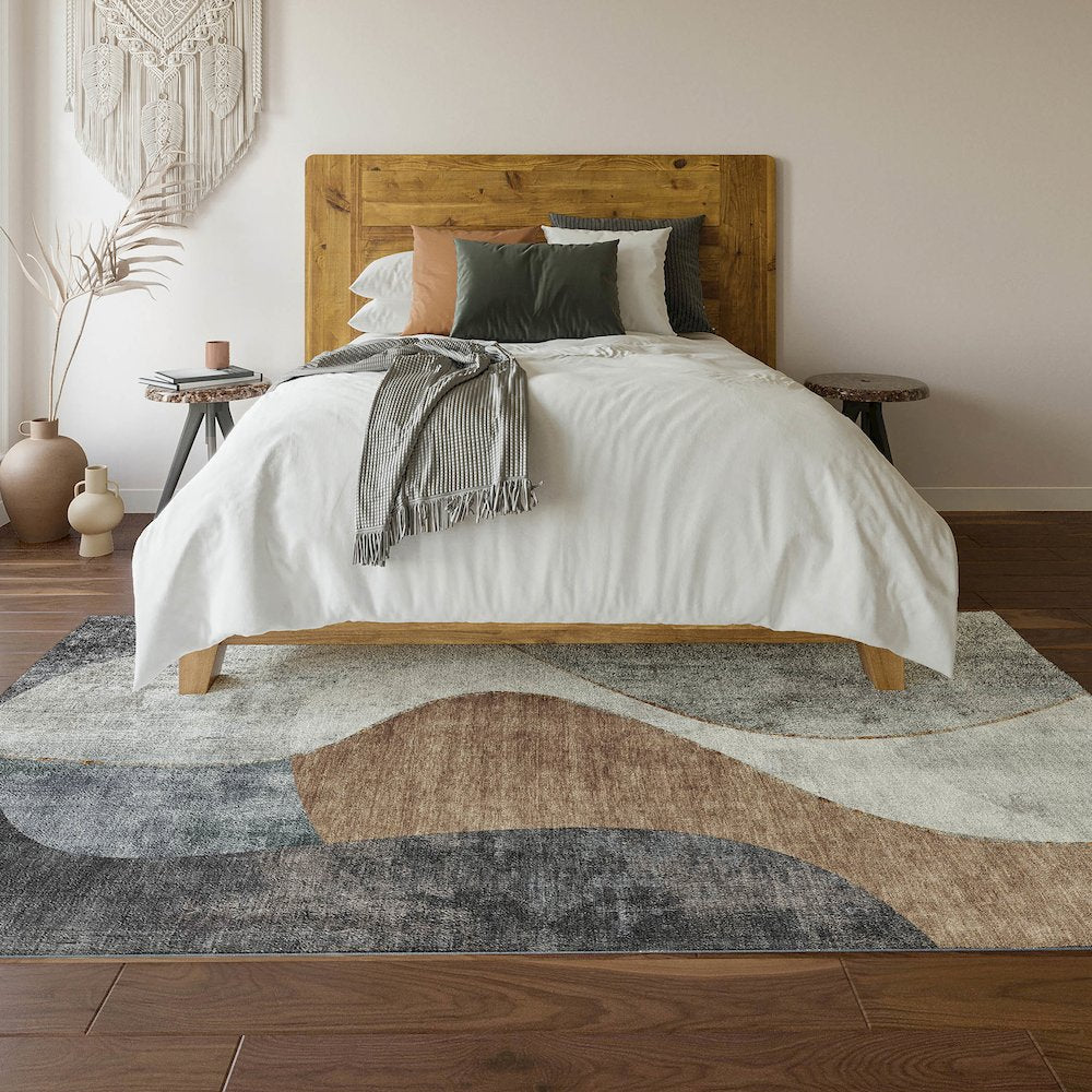 Premium Machine Washable Mayfield Gray 8' x 10' Rug
