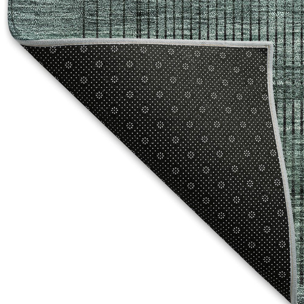 Premium Machine Washable Mayfield AMF820 Teal 3' x 5' Rug