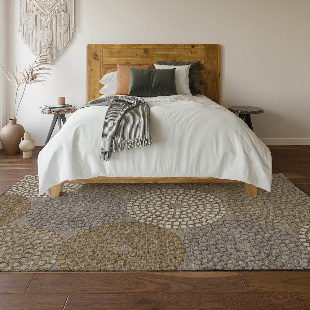 Premium Machine Washable Mayfield AMF882 Taupe 8' x 10' Rug