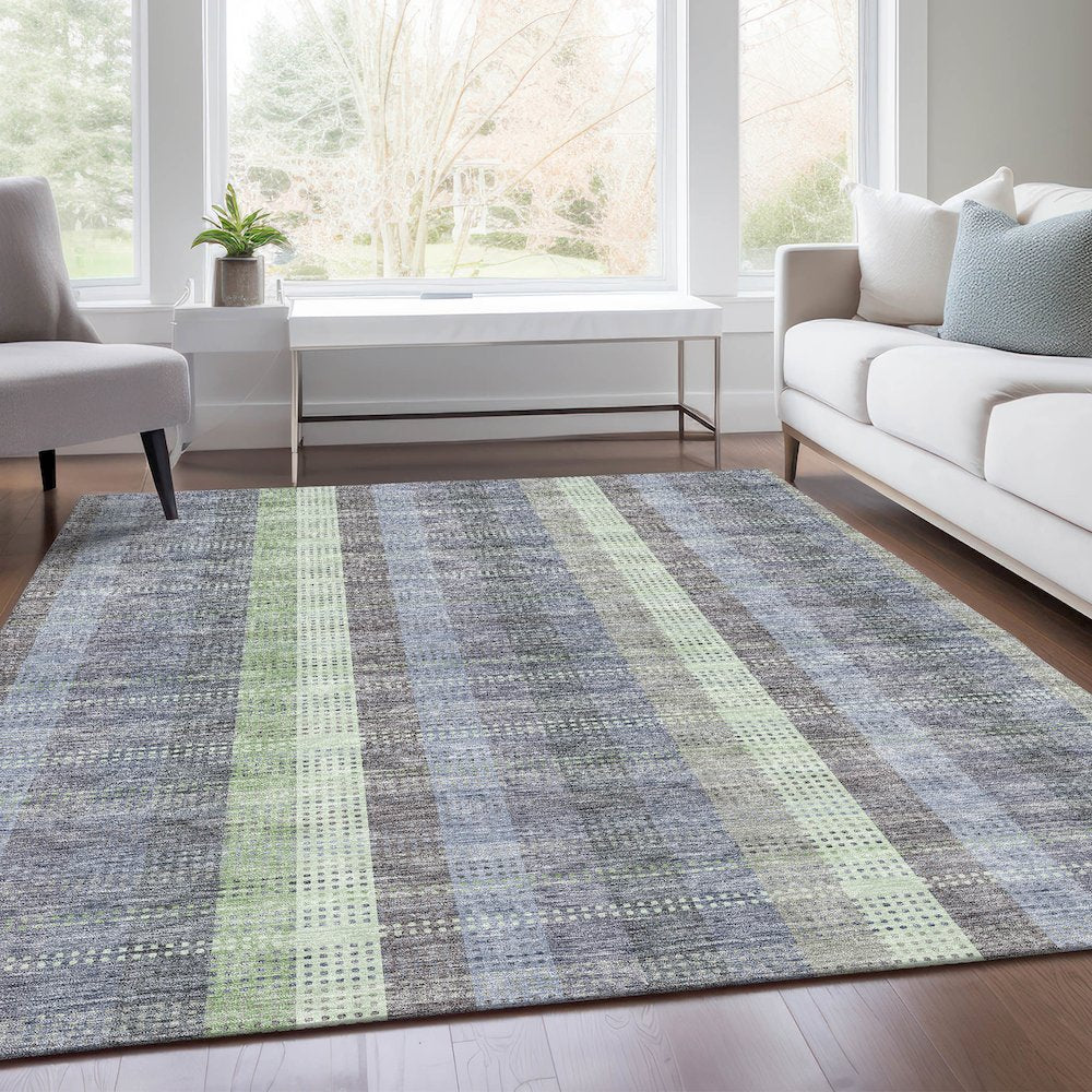 Premium Machine Washable Mayfield AMF966 Pewter 8' x 10' Rug