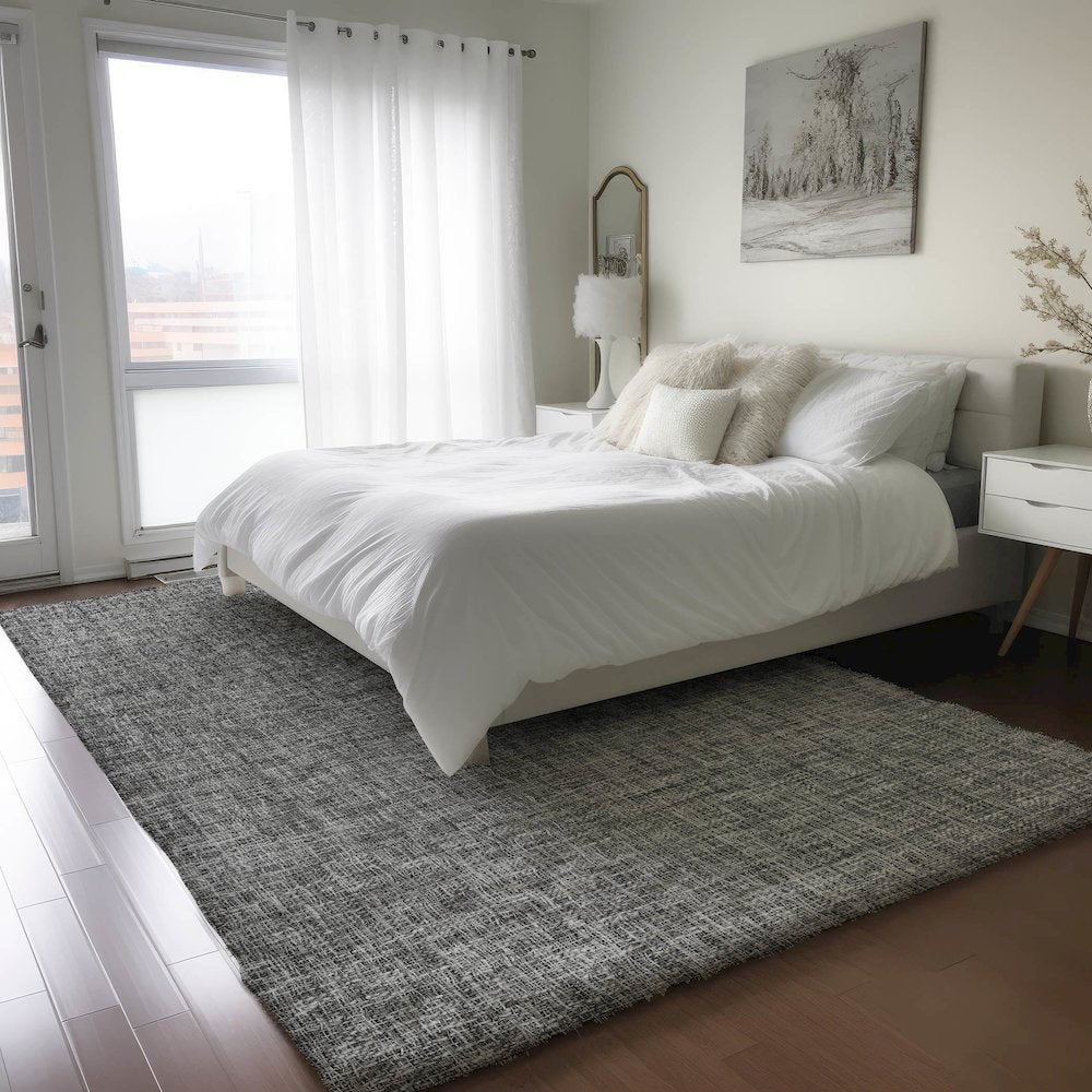 Luxury Washable Voyage VY1 Gray 8' x 10' Rug
