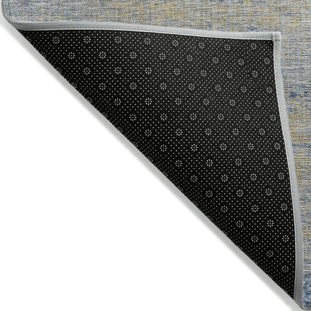 Machine Washable Indoor/Outdoor Chantille Navy 5' x 7'6" Rug
