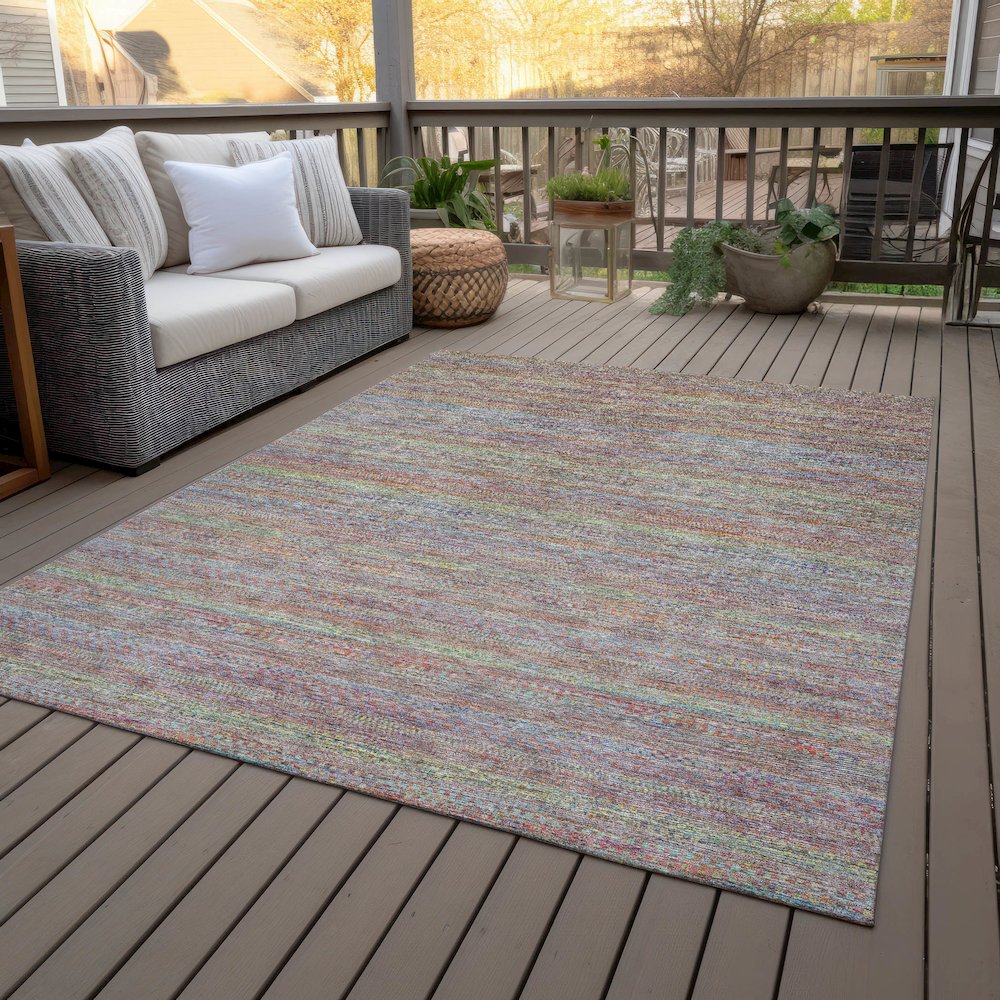 Machine Washable Indoor/Outdoor Chantille ACN2148 Terracotta 9' x 12' Rug