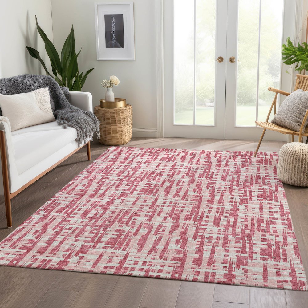 Premium Machine Washable Mayfield AMF1059 Blush 9' x 12' Rug