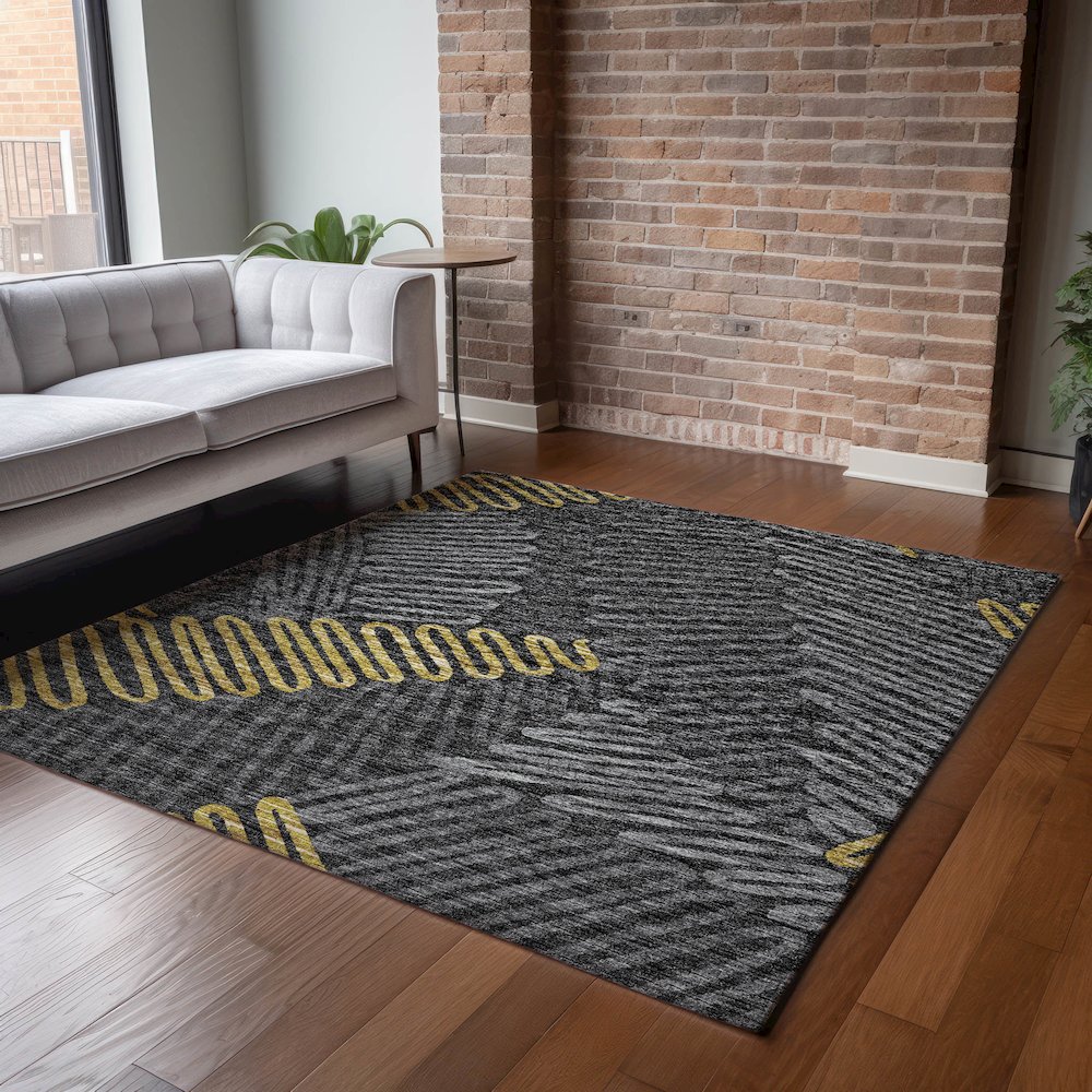 Premium Machine Washable Mayfield Gray 9' x 12' Rug