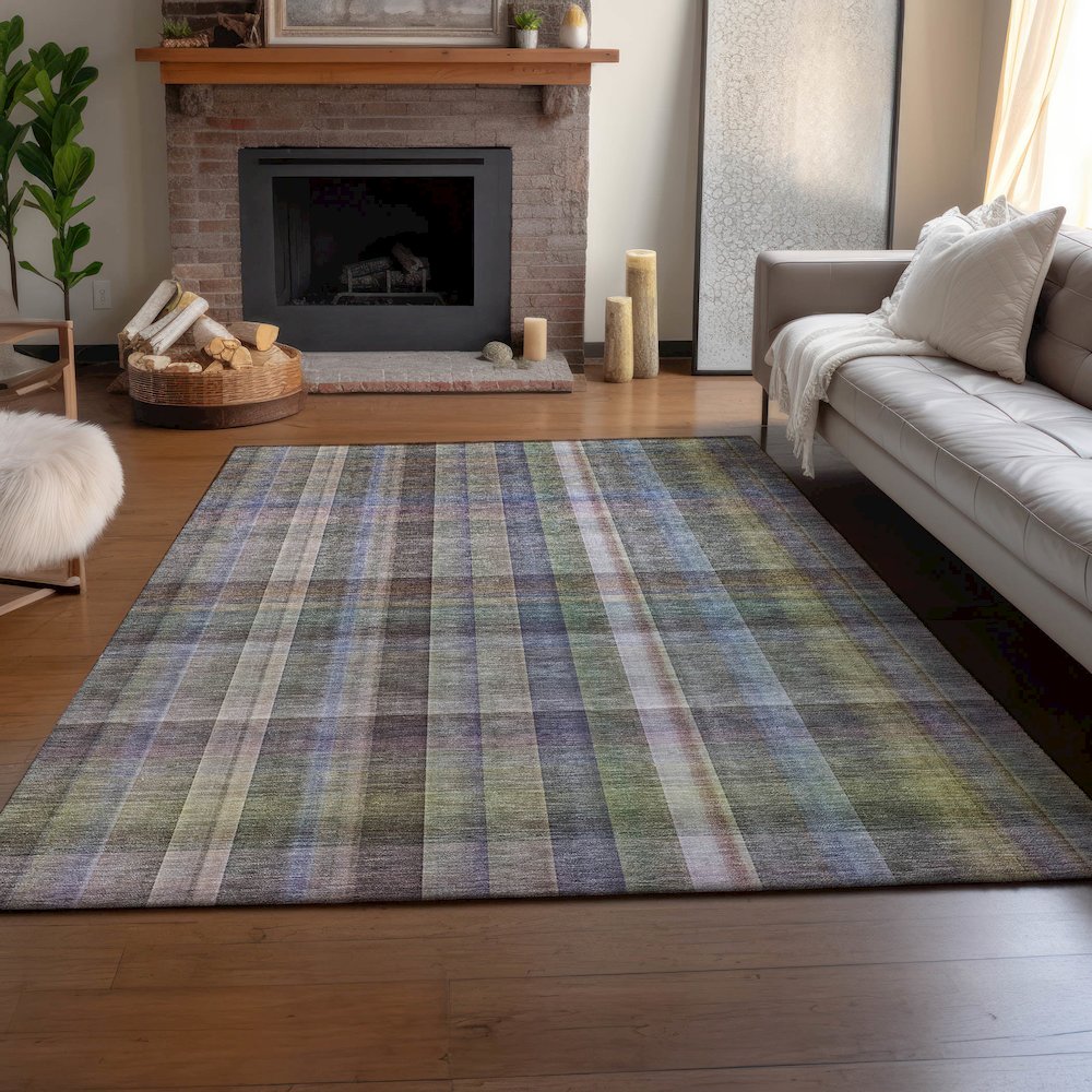 Premium Machine Washable Mayfield Pewter 9' x 12' Rug