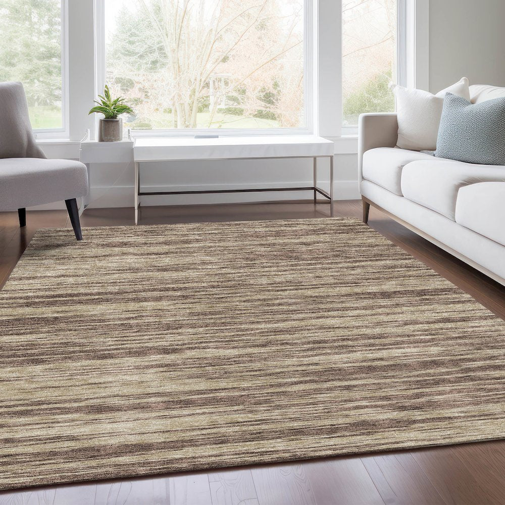 Premium Machine Washable Mayfield AMF951 Brown 9' x 12' Rug