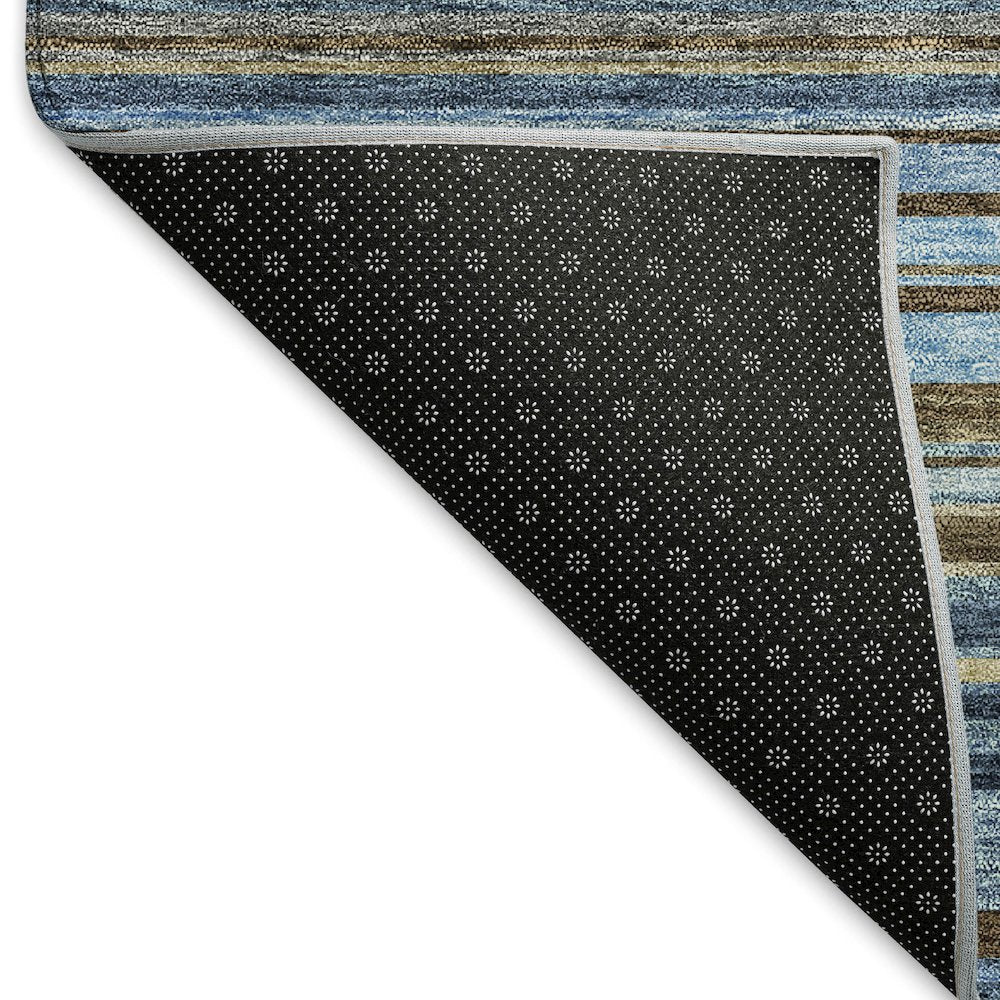 Premium Machine Washable Mayfield AMF979 Navy 5' x 7'6" Rug