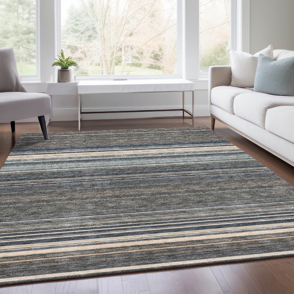 Premium Machine Washable Mayfield AMF979 Taupe 9' x 12' Rug