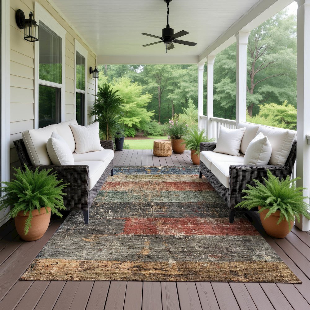 Indoor/Outdoor Nouveau Fern 9' x 12' Rug