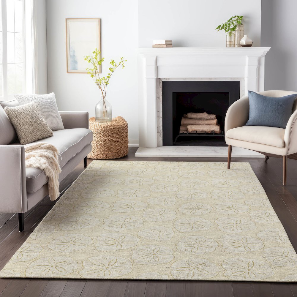 Premium Machine Washable Mayfield Sand 10' x 14' Rug