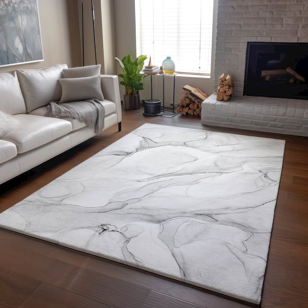 Premium Machine Washable Mayfield Gray 10' x 14' Rug