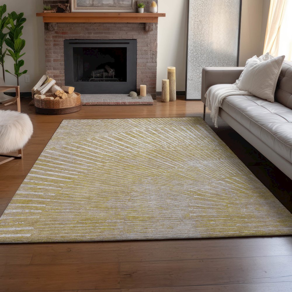Premium Machine Washable Mayfield Wheat 10' x 14' Rug