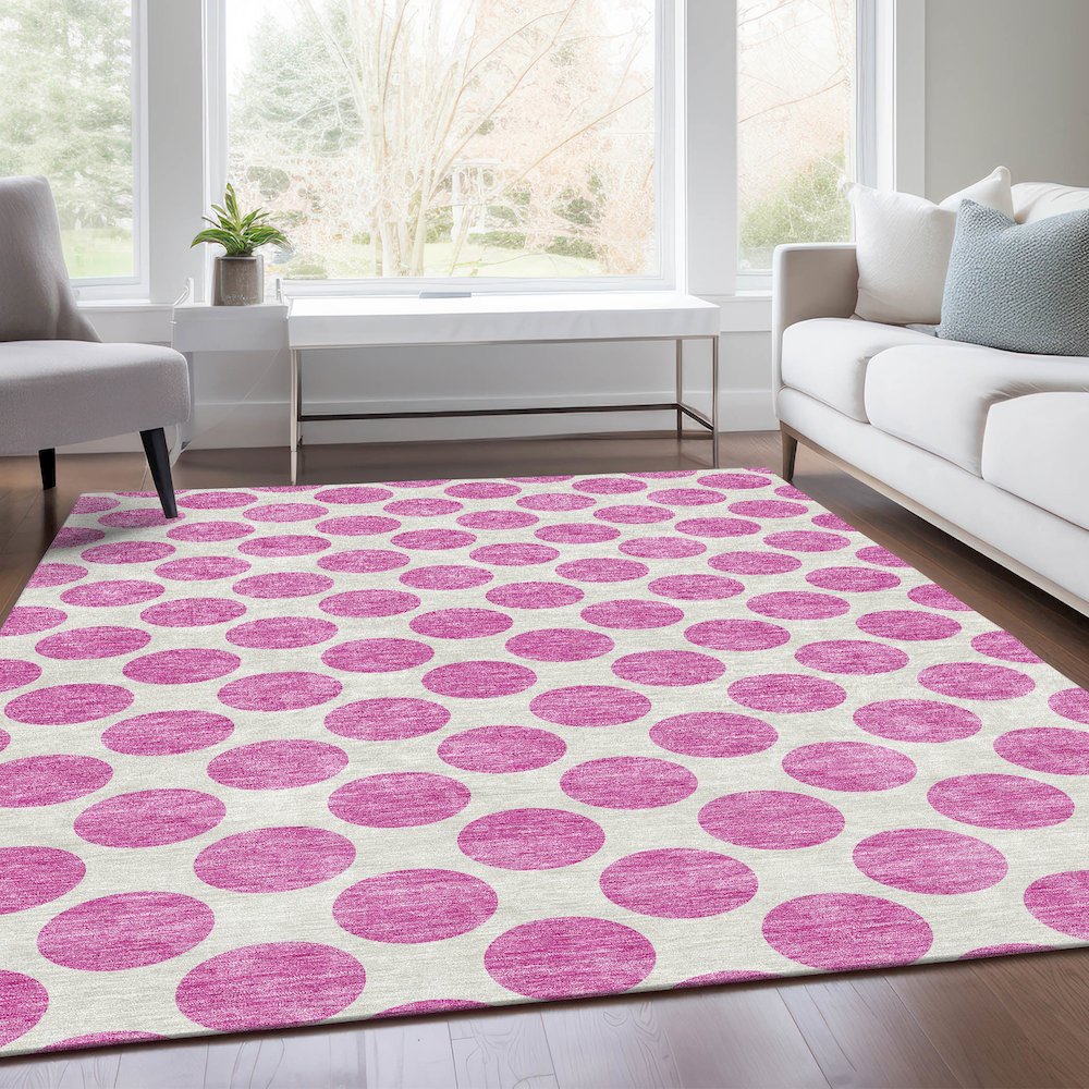 Premium Machine Washable Mayfield AMF980 Blush 10' x 14' Rug