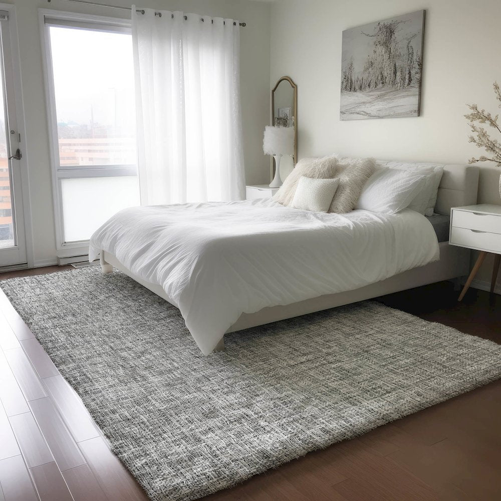 Luxury Washable Voyage VY1 Gray 10' x 14' Rug
