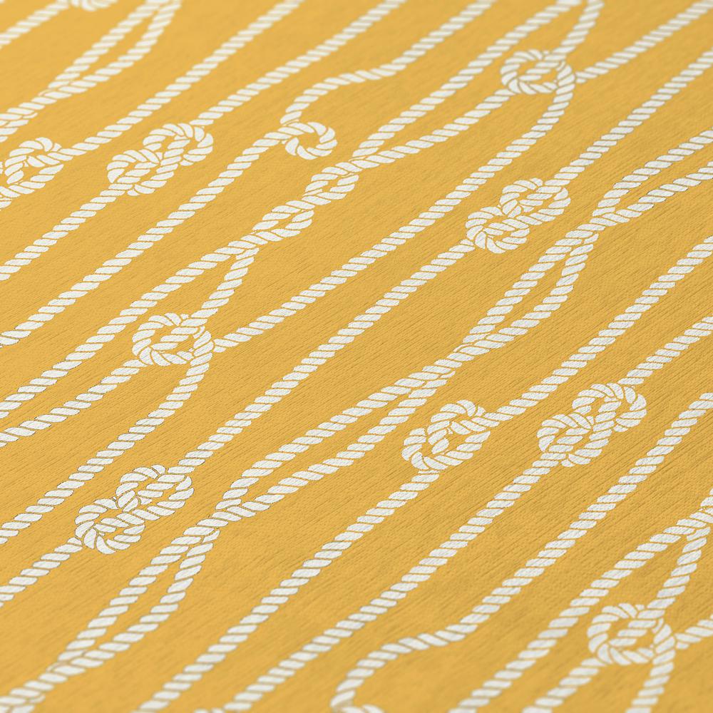 Indoor/Outdoor Harbor HA7 Gold Washable 9' x 12' Rug