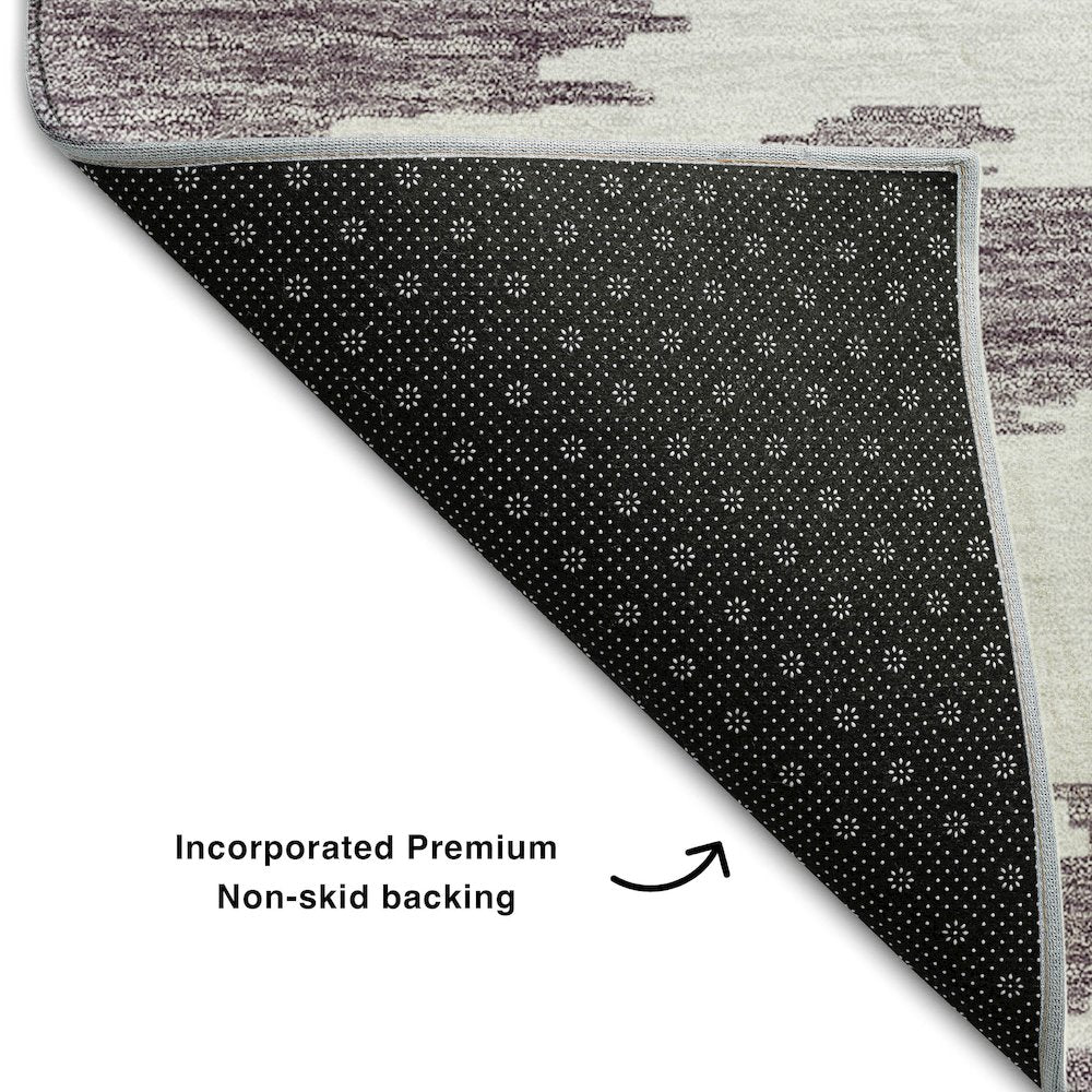 Premium Machine Washable Mayfield AMF746 Purple 10' x 14' Rug