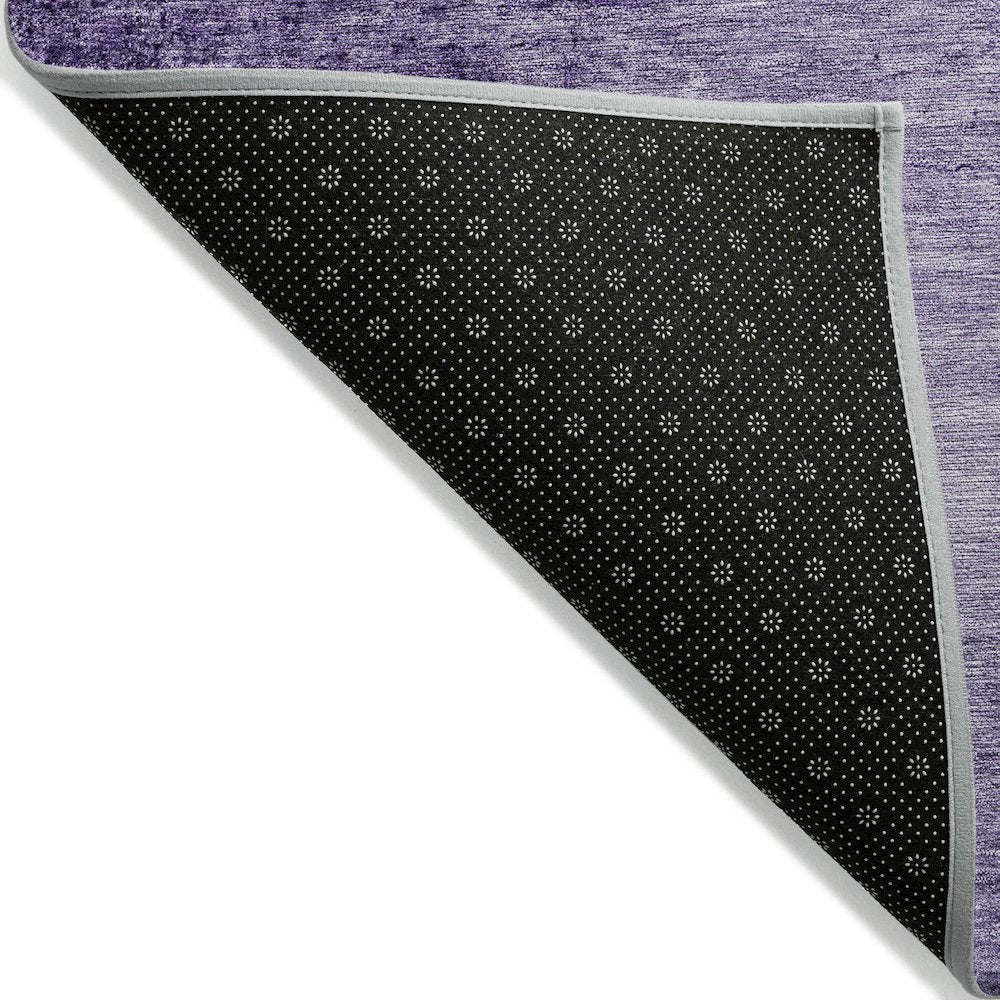 Machine Washable Indoor/Outdoor Chantille Purple 1'8" x 2'6" Rug