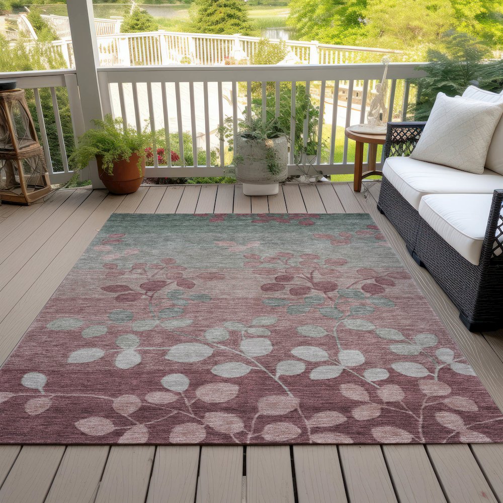 Machine Washable Indoor/Outdoor Chantille Blush 2'6" x 3'10" Rug