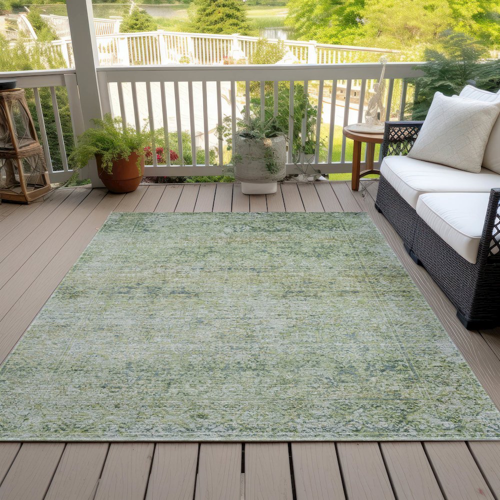 Machine Washable Indoor/Outdoor Chantille ACN2103 Aloe 2'6" x 3'10" Rug