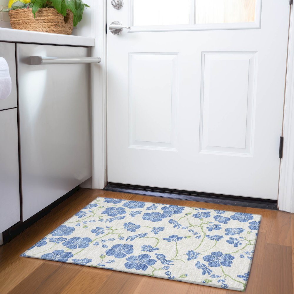 Premium Machine Washable Mayfield AMF1034 Linen 1'8" x 2'6" Rug