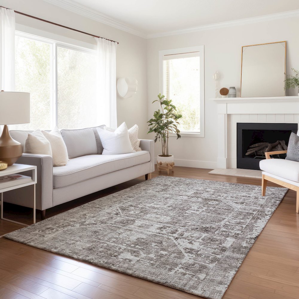 Premium Machine Washable Mayfield Mocha 2'6" x 3'10" Rug