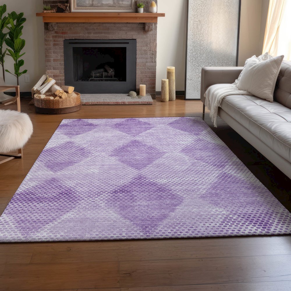 Premium Machine Washable Mayfield Lavender 2'6" x 3'10" Rug
