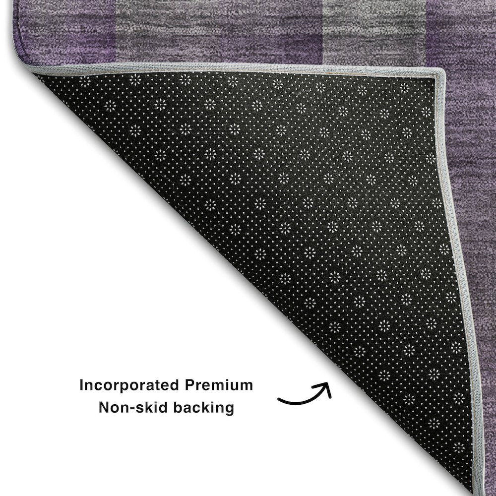 Premium Machine Washable Mayfield Purple 1'8" x 2'6" Rug