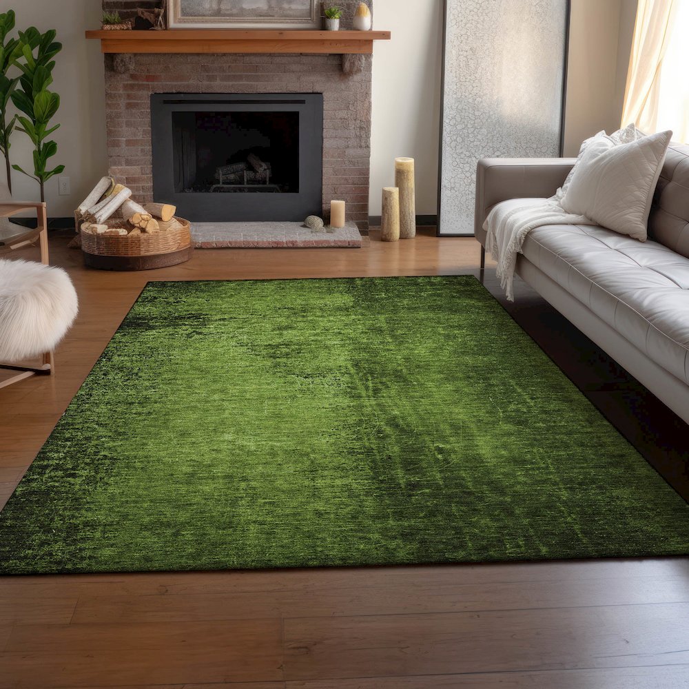 Premium Machine Washable Mayfield Green 2'6" x 3'10" Rug