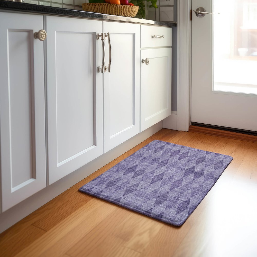 Premium Machine Washable Mayfield Purple 1'8" x 2'6" Rug