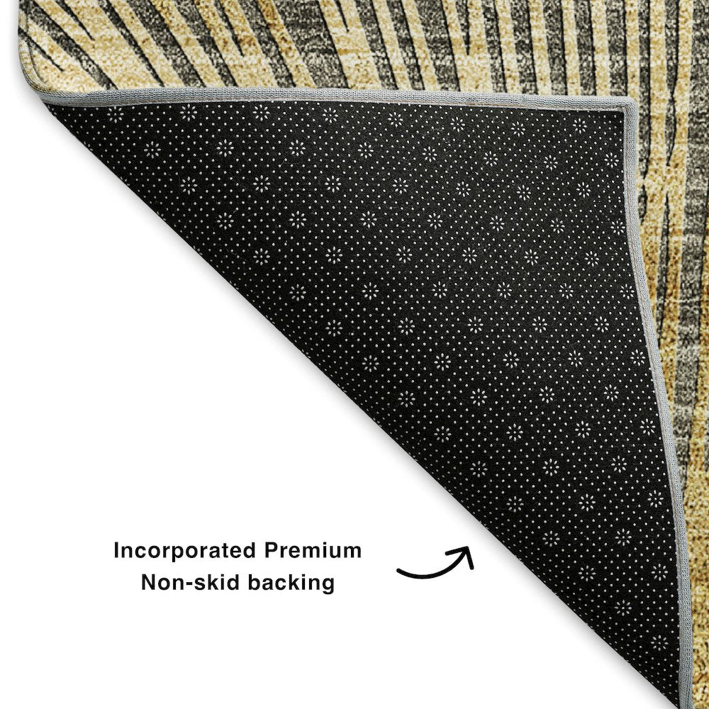 Premium Machine Washable Mayfield Gray 1'8" x 2'6" Rug