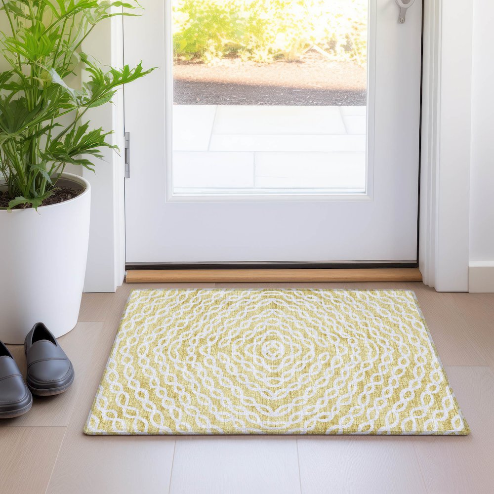 Premium Machine Washable Mayfield Gilded 1'8" x 2'6" Rug