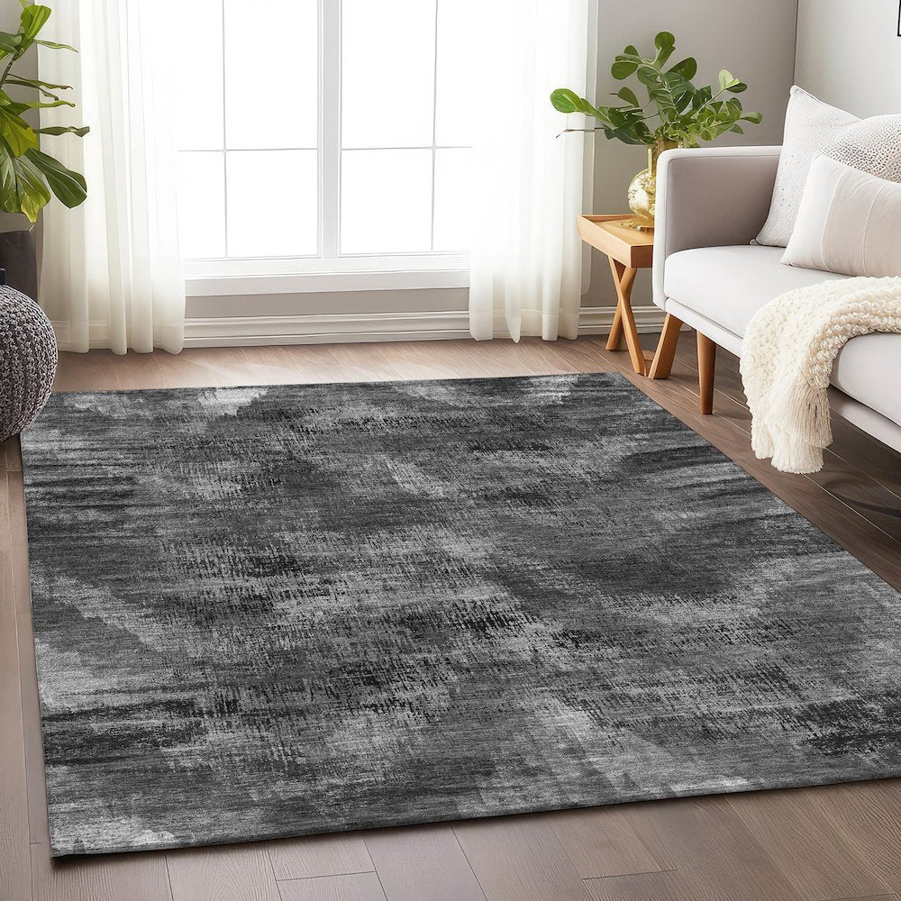 Premium Machine Washable Mayfield AMF792 Gray 2'6" x 3'10" Rug