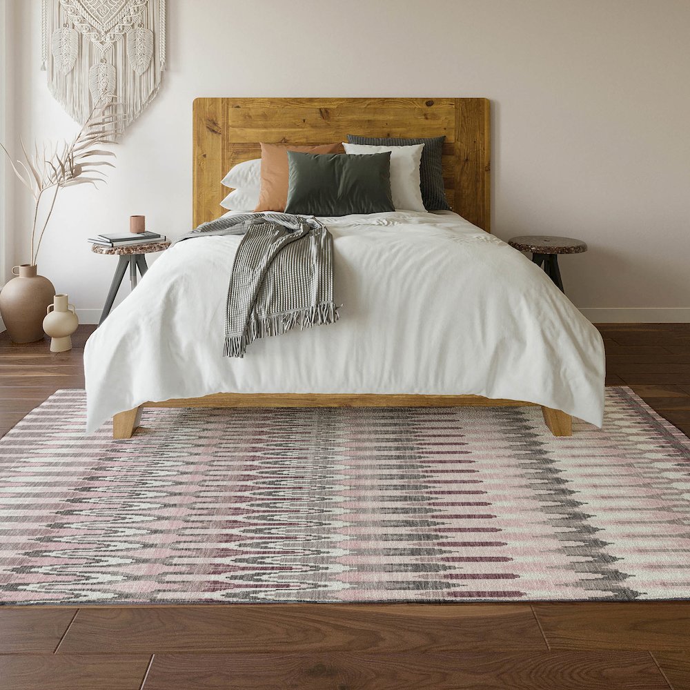 Premium Machine Washable Mayfield AMF860 Pink 2'6" x 3'10" Rug