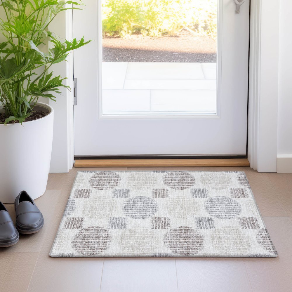 Premium Machine Washable Mayfield AMF900 Ivory 1'8" x 2'6" Rug