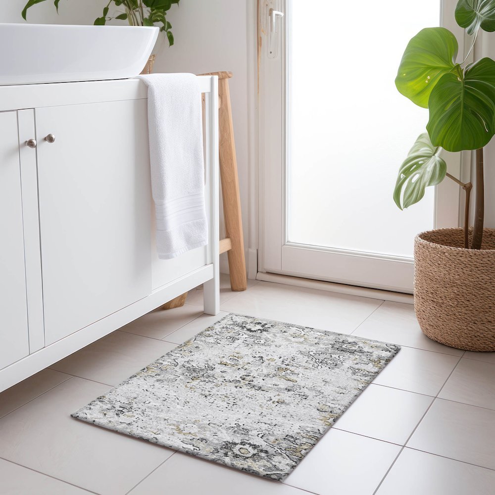 Premium Machine Washable Mayfield Dove 1'8" x 2'6" Rug