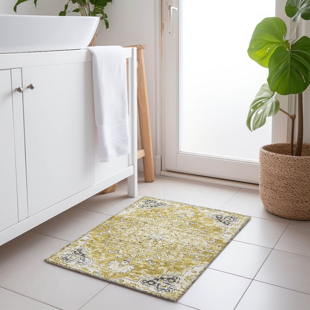 Premium Machine Washable Mayfield Gilded 1'8" x 2'6" Rug