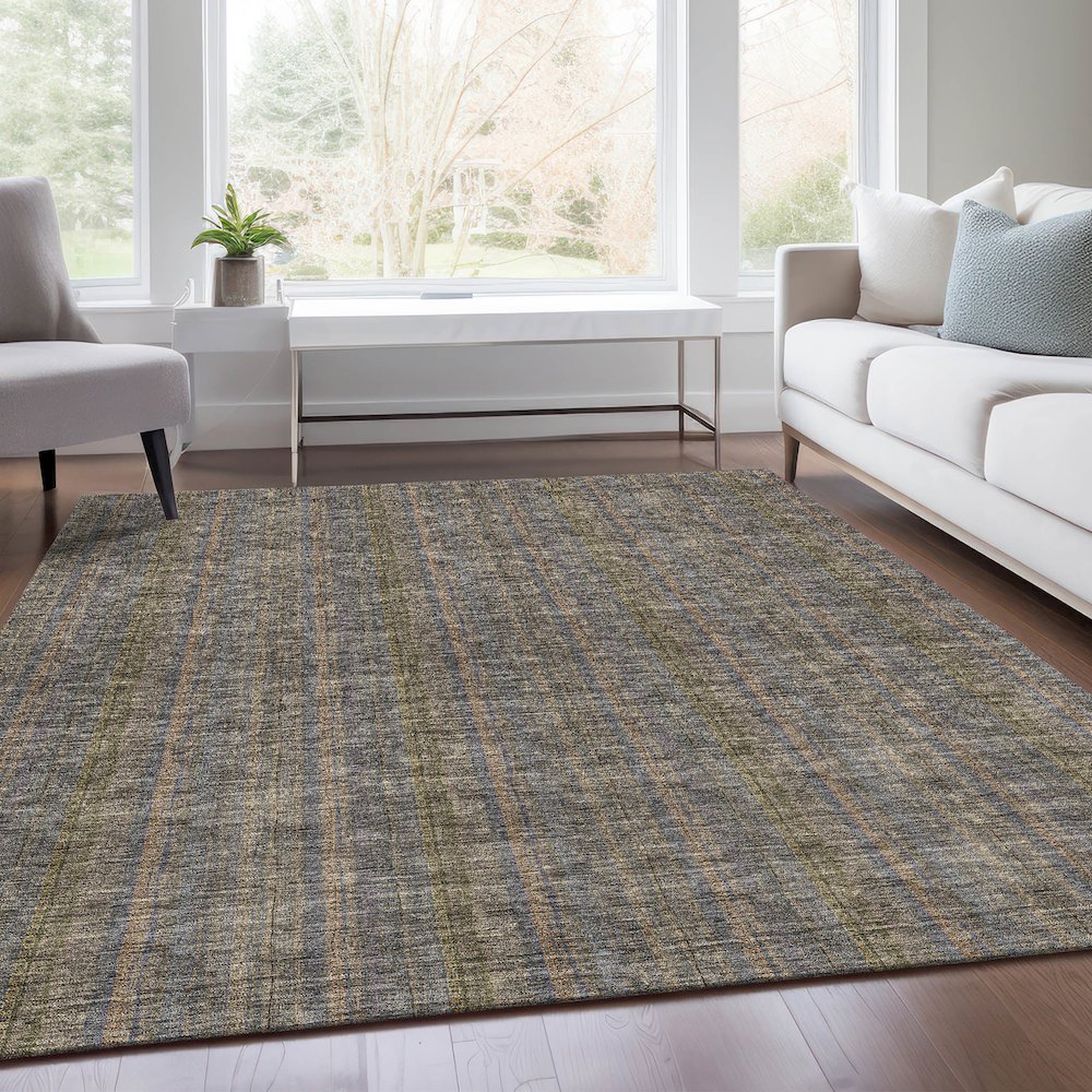 Premium Machine Washable Mayfield AMF982 Taupe 2'6" x 3'10" Rug