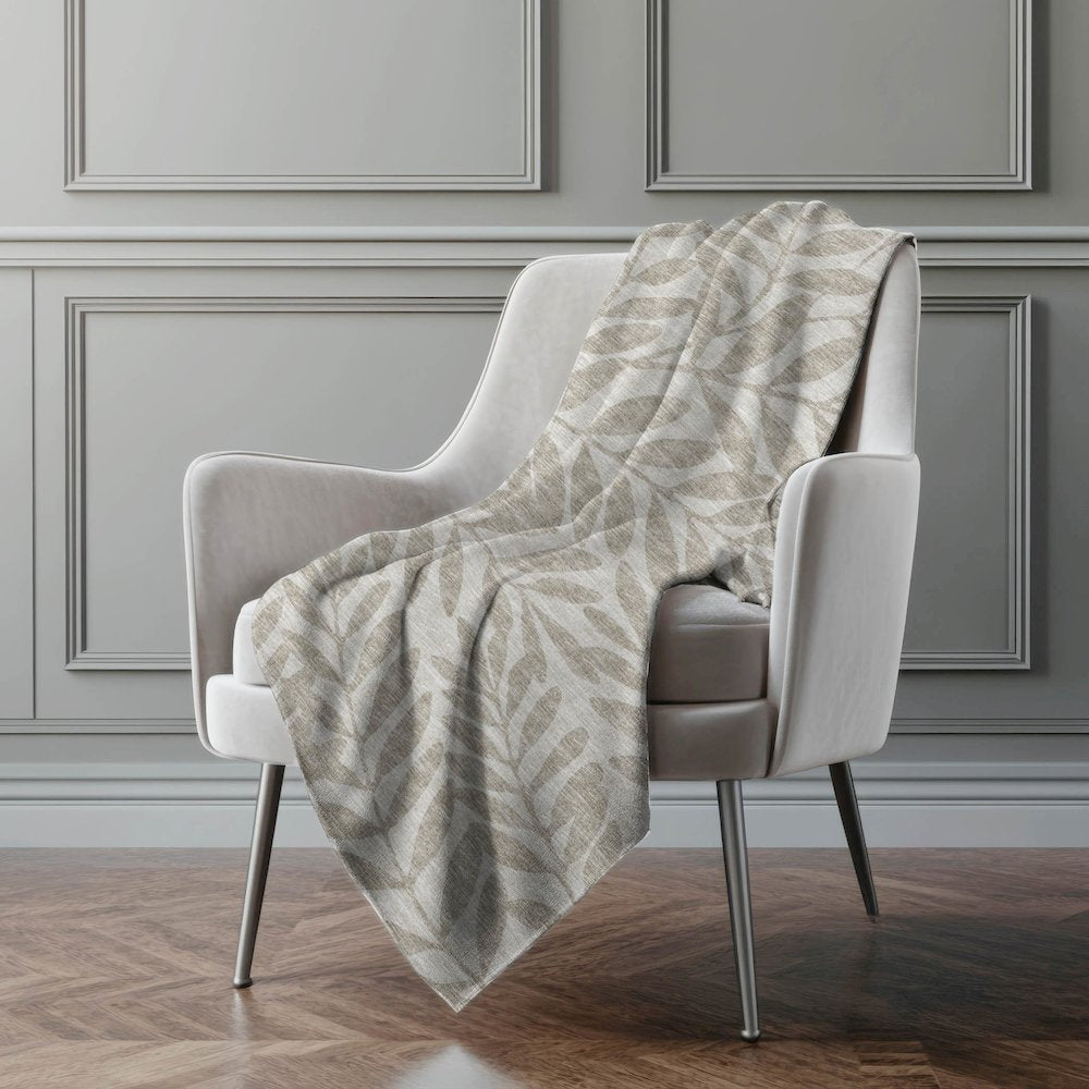 Premium Machine Washable ASB111 Taupe 50" x 70" Sherpa Throw Blanket
