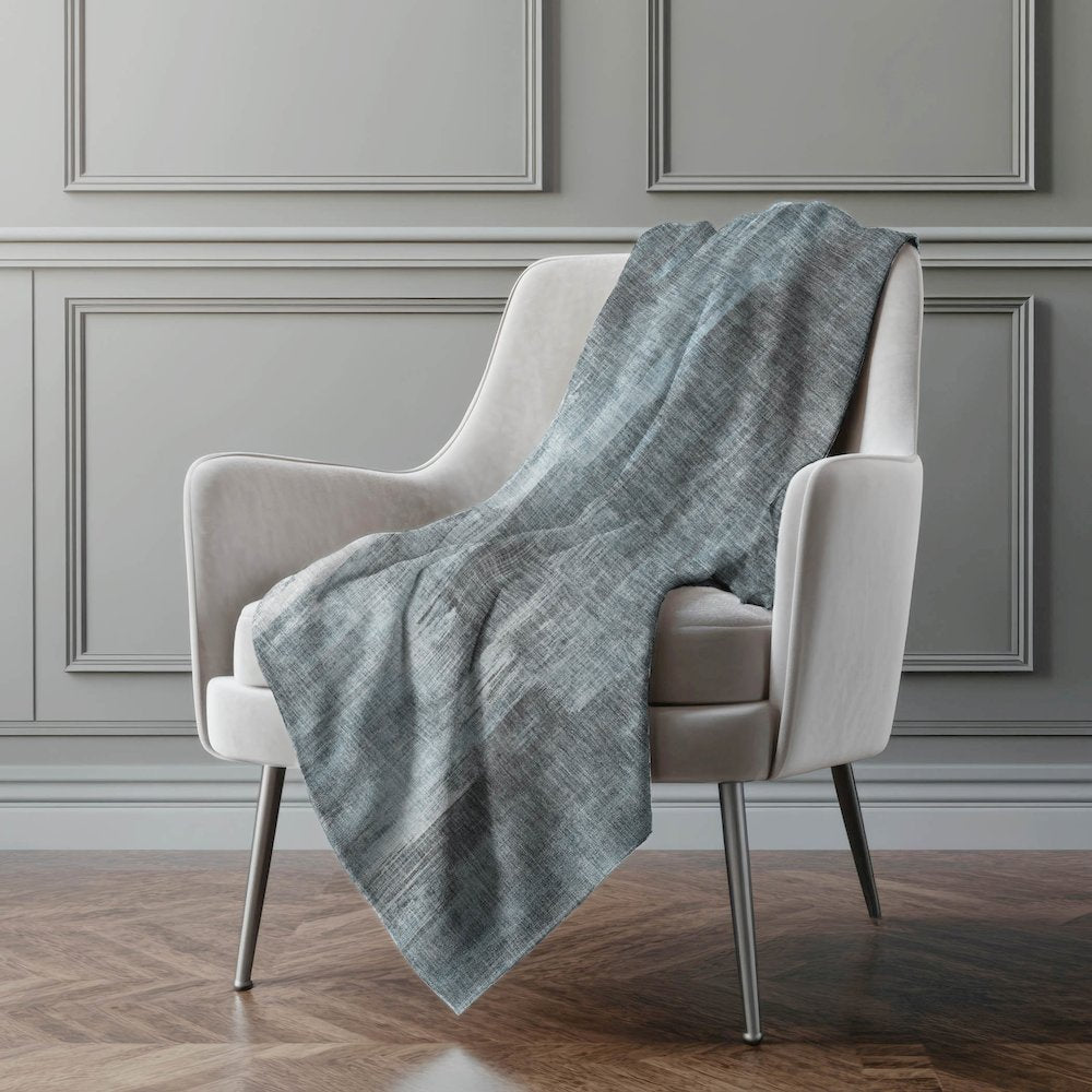Premium Machine Washable ASB567 Teal 50" x 70" Sherpa Throw Blanket